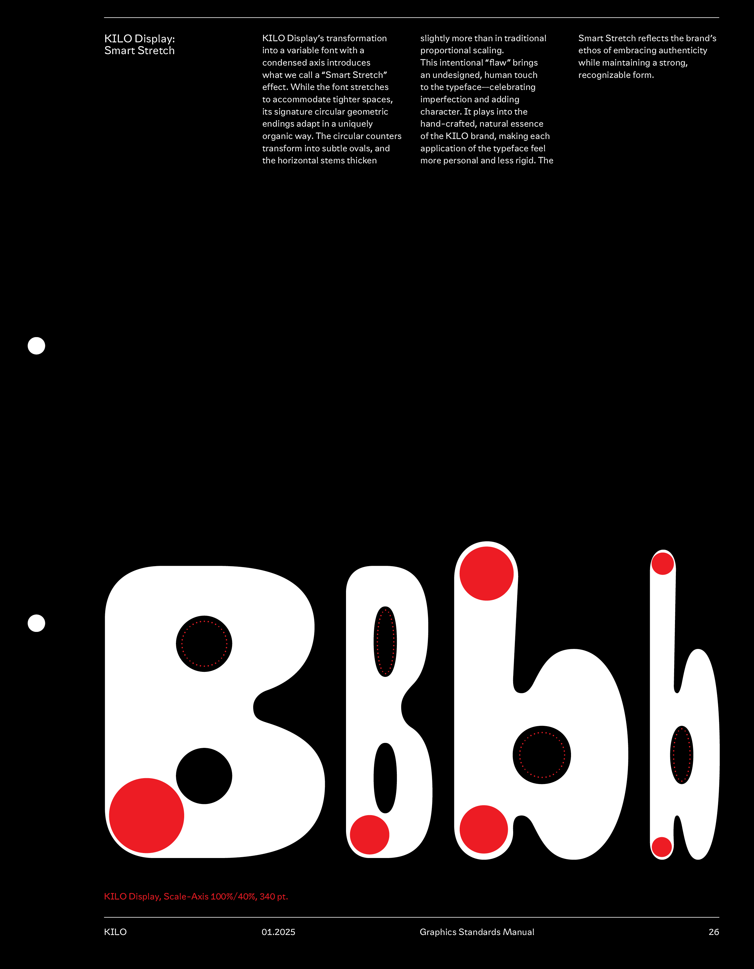 Kilo Display specimen A1